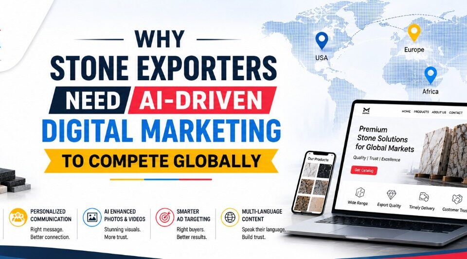 Stone Exporters Need AI-Driven Digital Marketing to Compete Globally